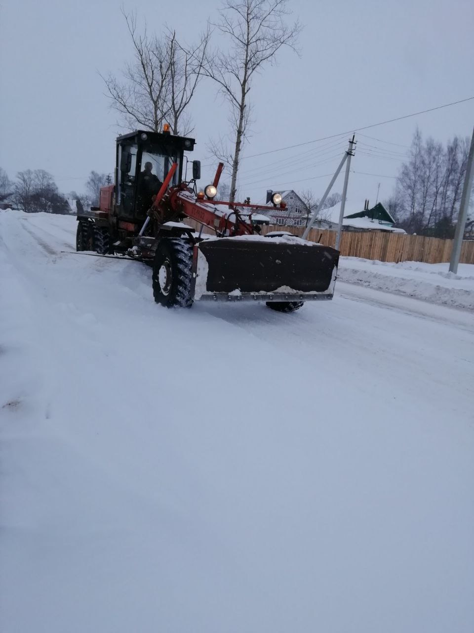 Уборка снега в Приволжске