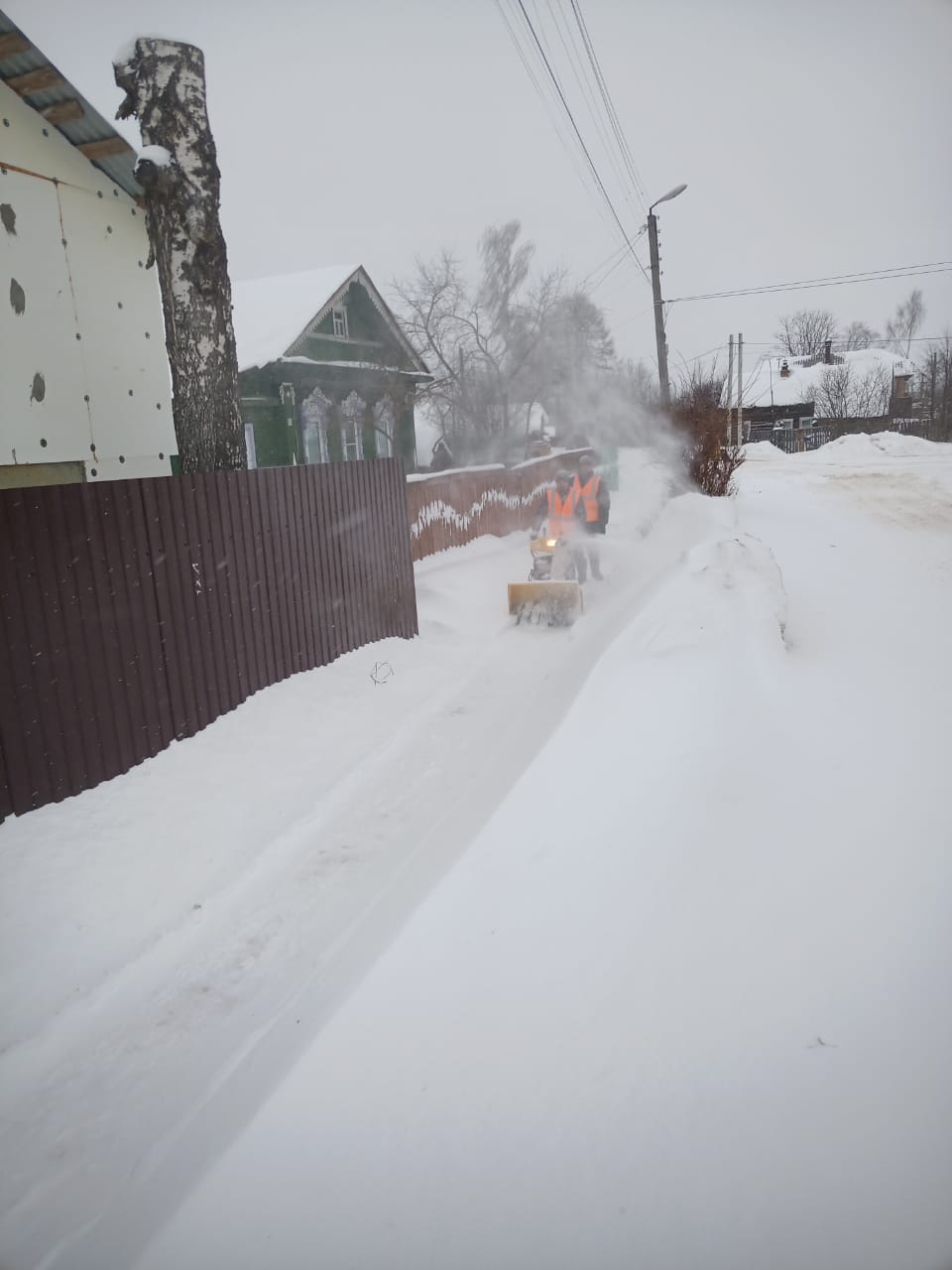 Уборка снега в Приволжске